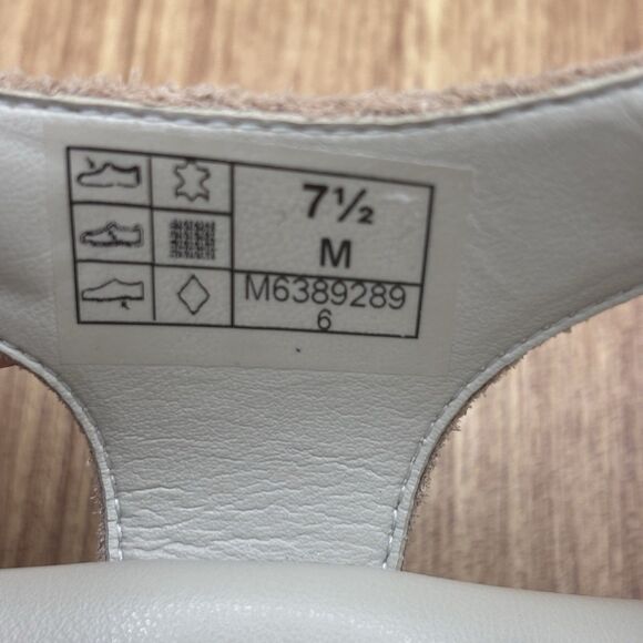 SAS Suntimer Leather Sandals Lusso (Gold) Women’s Size 7.5 M Hook And Loop Shoes - Picture 8 of 8